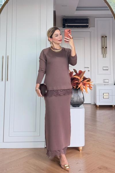 Karanfil Etek Takım Vizon