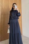 Lale Elbise Takım Lacivert