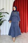 Leyla Etekli Takım Lacivert