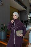 Lidya Pantolon Takım Bordo