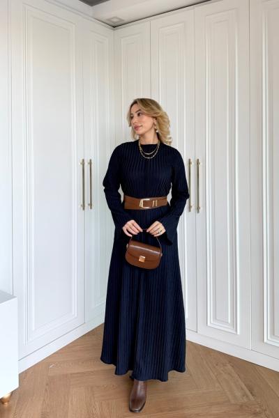 Melek Elbise Lacivert