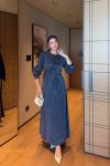 Meral Elbise Lacivert