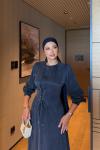 Meral Elbise Lacivert