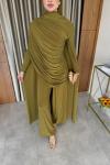 Miray Pantolon Takım Yağ Yeşili