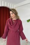 Naciye Elbise Bordo