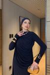 Nahide Elbise Lacivert