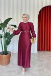 Nazgül Elbise Bordo