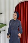 Hamdiye  Elbise Lacivert