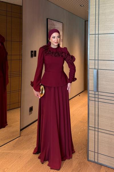 Nilgün Abiye Bordo