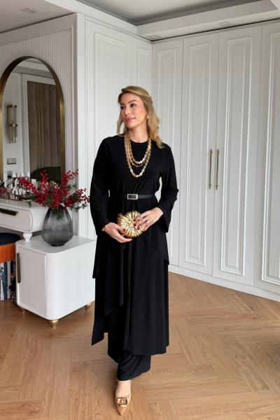 Nursima Pantolon Takım Siyah