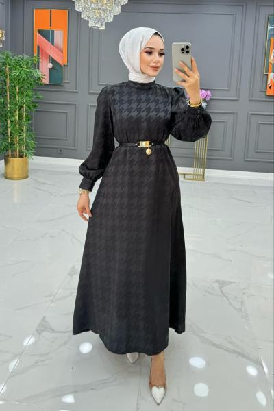 Orkide Elbise  Siyah