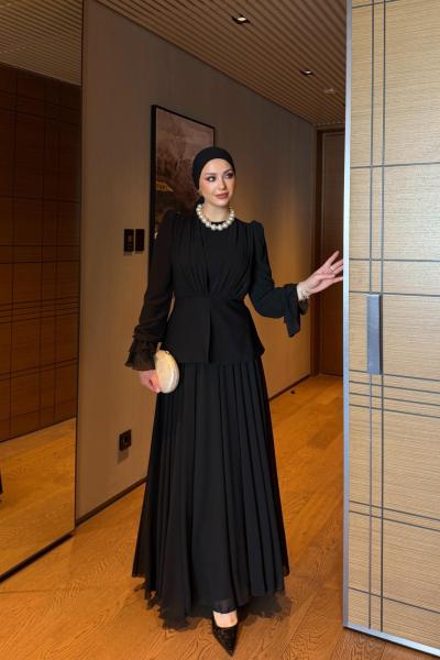 Özün Etek Takım Siyah