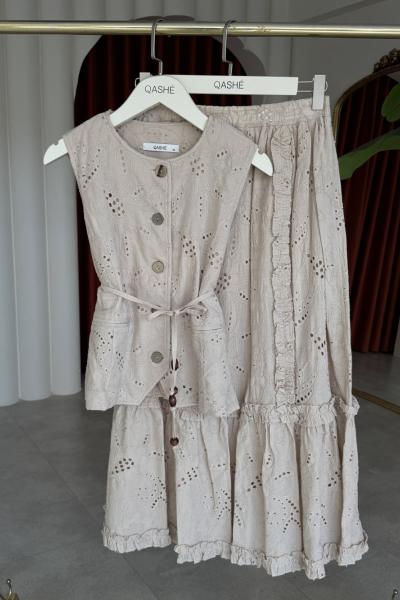 Sadet Etekli Takım bej