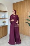Sebiha Pantolonlu Takım Bordo