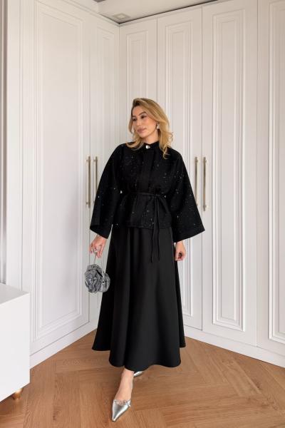 Selen Etekli Takım Siyah