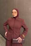 Selvi Etek Takım Bordo