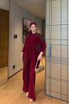 Cahide Elbise Bordo