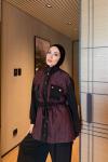 Sevda Pantolon Takım Bordo