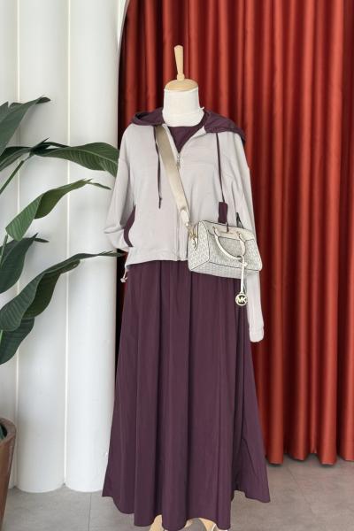 Sıdıka Elbise Mürdüm