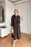 Sıdıka Elbise Kahverengi