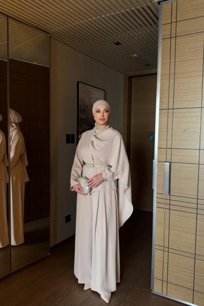 Songül Pantolonlu Takım Bej