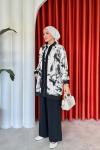 Hanife Pantolonlu Takım Siyah
