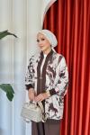 Suna Pantolonlu Takım Kahverengi