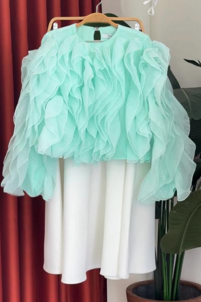 Tülay Bluz Mint Yeşili