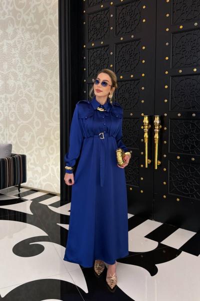 Ülkü Elbise Saks Mavisi