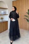 Ulviye Etekli Takım Siyah