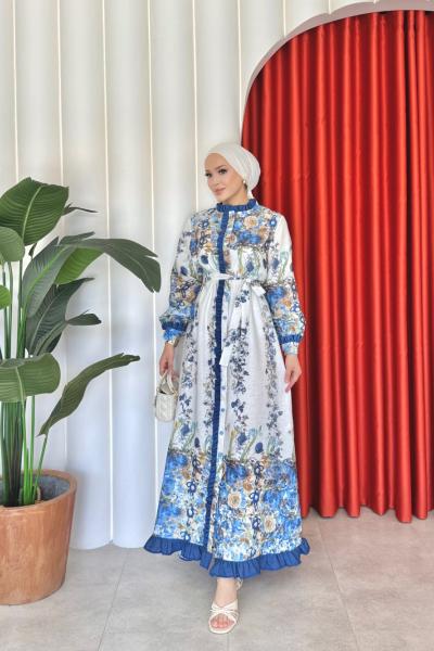 Ümmühan Elbise Mavi