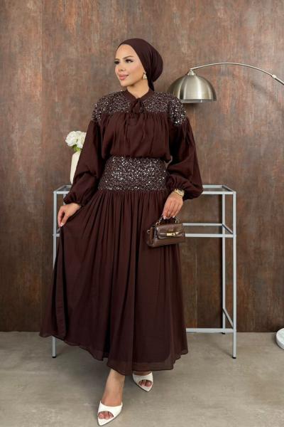 Zehra Astarlı Şifon Krep Takım