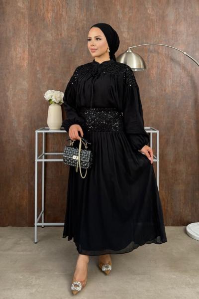 Zehra Astarlı Şifon Krep Takım