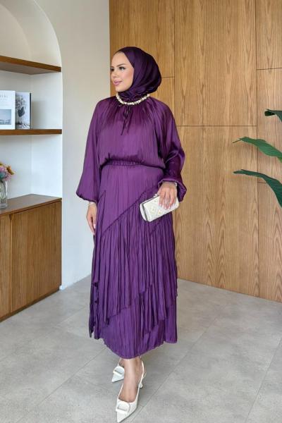 Zeynep Etek Takım Mürdüm