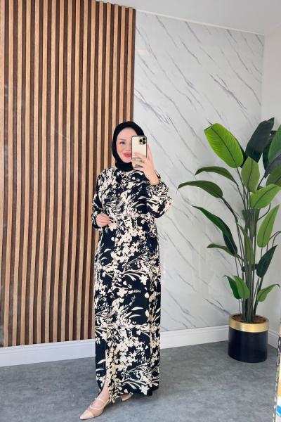 Zülal  Pamuklu Viskon Elbise