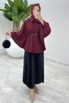 Bordo Irmak Panço Tesettür Giyim