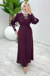 Bordo Premıum Alessi Ferace Tesettür Giyim