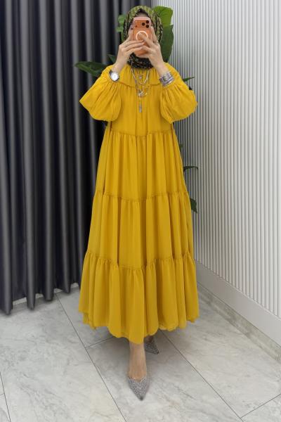 Hardal Güzide Elbise Tesettür Giyim