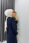 Lacivert Alya Tasarım Elbise Tesettür Giyim