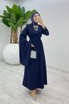 Lacivert Premium Yağmur Elbise Tesettür Giyim
