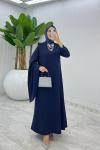 Lacivert Premium Yağmur Elbise Tesettür Giyim