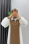 Latte Premıum Aden ELbise Tesettür Giyim