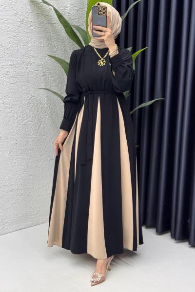 Siyah Nilhan Elbise Tesettür Giyim