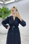 Siyah Premium Sahra Ferace Elbise Tesettür Giyim