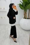 Siyah Taşlı Oysho Takım Tesettür Giyim