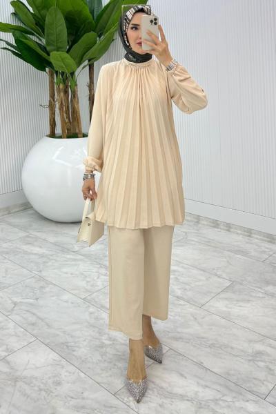 Taş Buket Pantolon Takım Tesettür Giyim