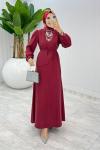 Vişne Premium Paris Elbise Tesettür Giyim
