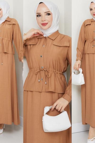 Vizon Moda Etek Takım Tesettür Giyim