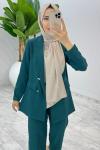 Zümrüt Moda Ceket Takım Tesettür Giyim