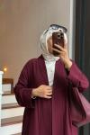 Briar Abaya Takım Bordo